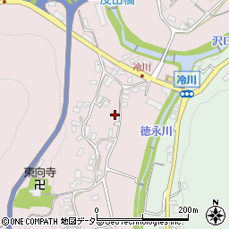静岡県伊豆市冷川327-1周辺の地図
