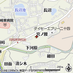 ミニストップ岡崎洞町店周辺の地図