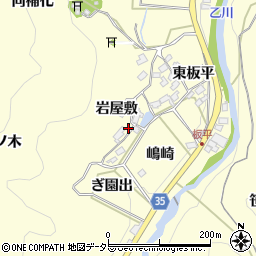 愛知県岡崎市秦梨町岩屋敷17周辺の地図