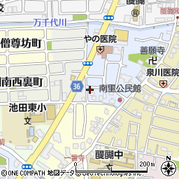 京都府京都市伏見区醍醐南里町52-64周辺の地図