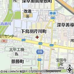 京都府京都市伏見区鳥羽町701-2周辺の地図