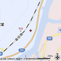 愛知県新城市富栄下貝津周辺の地図