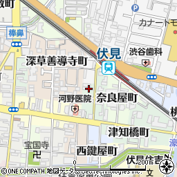京都府京都市伏見区津知橋町67周辺の地図