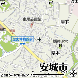 愛知県安城市安城町横町29周辺の地図