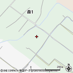 滋賀県大津市森1丁目16周辺の地図