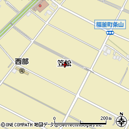 愛知県安城市福釜町笠松周辺の地図