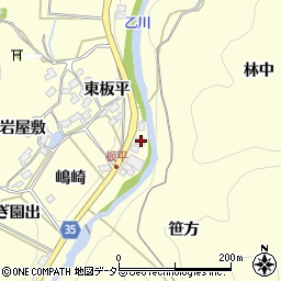 愛知県岡崎市秦梨町東板平46周辺の地図