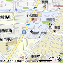 京都府京都市伏見区醍醐南里町52周辺の地図