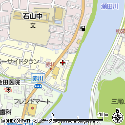 朝日新聞石山販売店周辺の地図