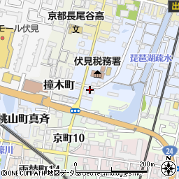 京都府京都市伏見区鑓屋町1083-7周辺の地図