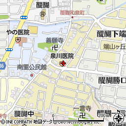泉川医院周辺の地図