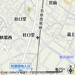 愛知県安城市安城町社口堂62周辺の地図