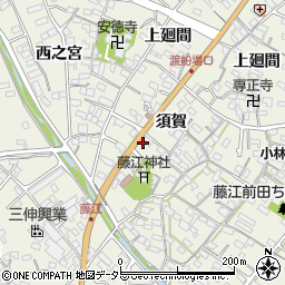 愛知県知多郡東浦町藤江須賀82周辺の地図