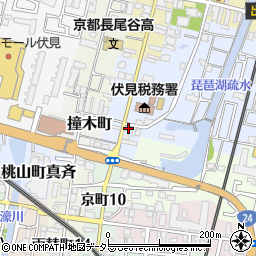 京都府京都市伏見区鑓屋町1083-5周辺の地図