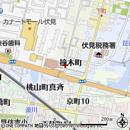 京都府京都市伏見区撞木町周辺の地図