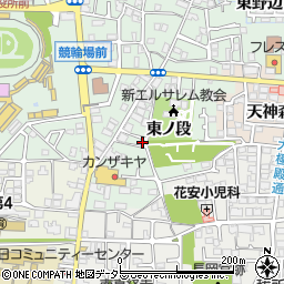 京都府向日市寺戸町東ノ段周辺の地図