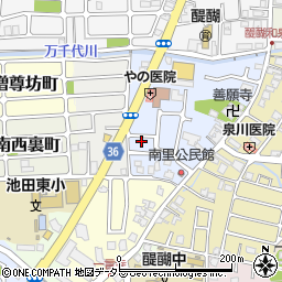 京都府京都市伏見区醍醐南里町52-28周辺の地図