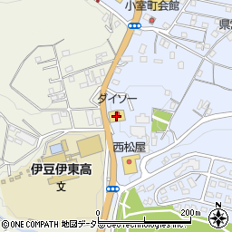 ダイソー伊東川奈店周辺の地図
