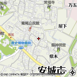 愛知県安城市安城町横町28周辺の地図