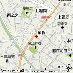 愛知県知多郡東浦町藤江須賀104周辺の地図