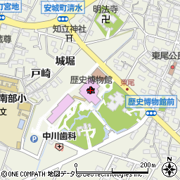 安城市歴史博物館周辺の地図
