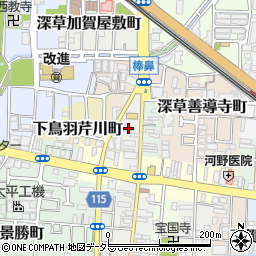 京都府京都市伏見区加賀屋町725-2周辺の地図