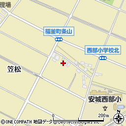 愛知県安城市福釜町笠松47周辺の地図