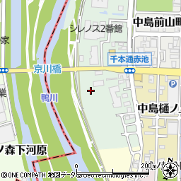 京都府京都市伏見区中島河原田町周辺の地図