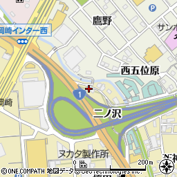 愛知県岡崎市大平町二ノ沢53周辺の地図