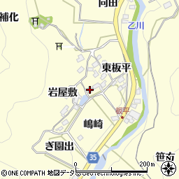 愛知県岡崎市秦梨町東板平9周辺の地図