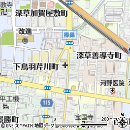 京都府京都市伏見区加賀屋町724周辺の地図