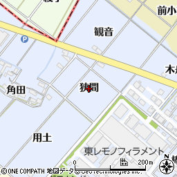 愛知県岡崎市昭和町（狭間）周辺の地図