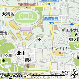 京都府向日市寺戸町西ノ段4-12周辺の地図