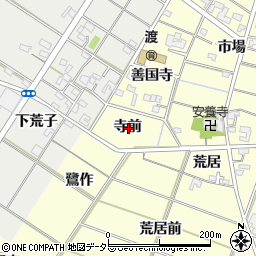 愛知県岡崎市渡町寺前周辺の地図