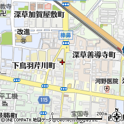 京都府京都市伏見区加賀屋町723周辺の地図