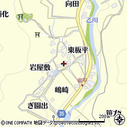 愛知県岡崎市秦梨町東板平10周辺の地図