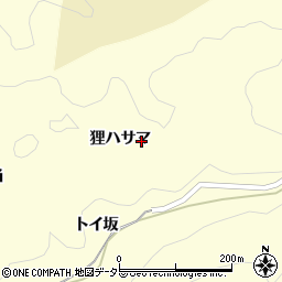 愛知県岡崎市蓬生町狸ハサマ周辺の地図