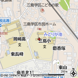 愛知県岡崎市明大寺町池上周辺の地図