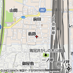 京都府向日市森本町薮路周辺の地図