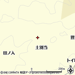 愛知県岡崎市蓬生町土別当周辺の地図