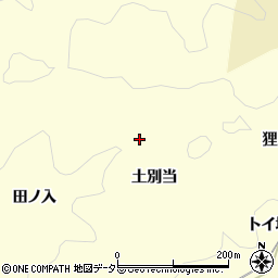愛知県岡崎市蓬生町（土別当）周辺の地図