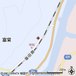 愛知県新城市富栄大道下21周辺の地図