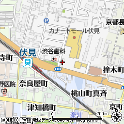 京都信用金庫北伏見支店周辺の地図