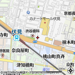 京都信用金庫北伏見支店周辺の地図