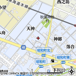 愛知県岡崎市昭和町天神22周辺の地図