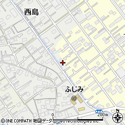 静岡県静岡市駿河区西島155-6周辺の地図