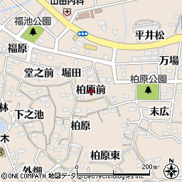 愛知県知多郡阿久比町草木柏原前周辺の地図