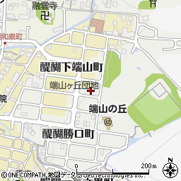 京都府京都市伏見区醍醐上端山町11-27周辺の地図