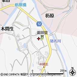 兵庫県川辺郡猪名川町木間生前芝10周辺の地図