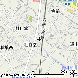 愛知県安城市安城町社口堂52周辺の地図